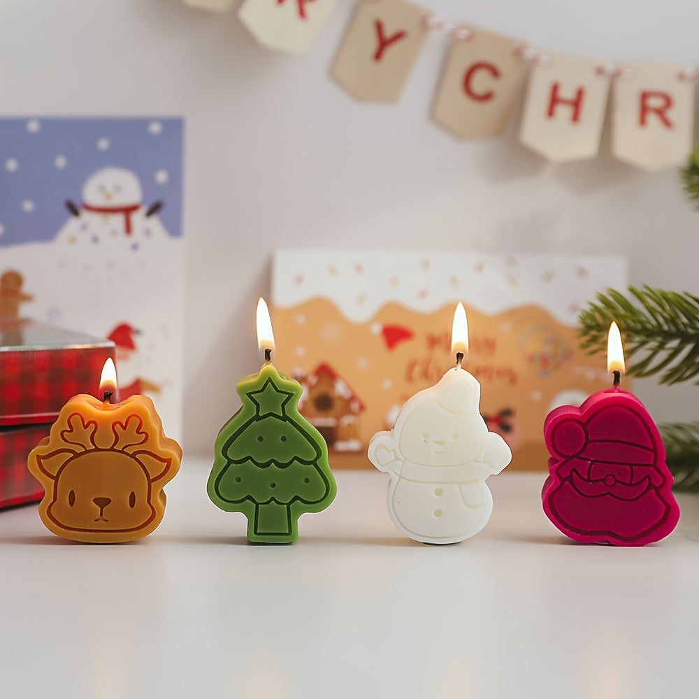 AromaGift - Set of 4 Christmas Theme Aromatherapy Candles