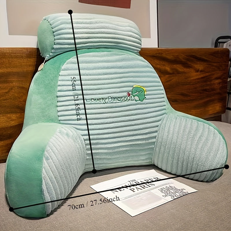 Cojín de borde de cama de felpa con soporte lumbar - Suave soporte lumbar para cama y sofá, cuatro estaciones