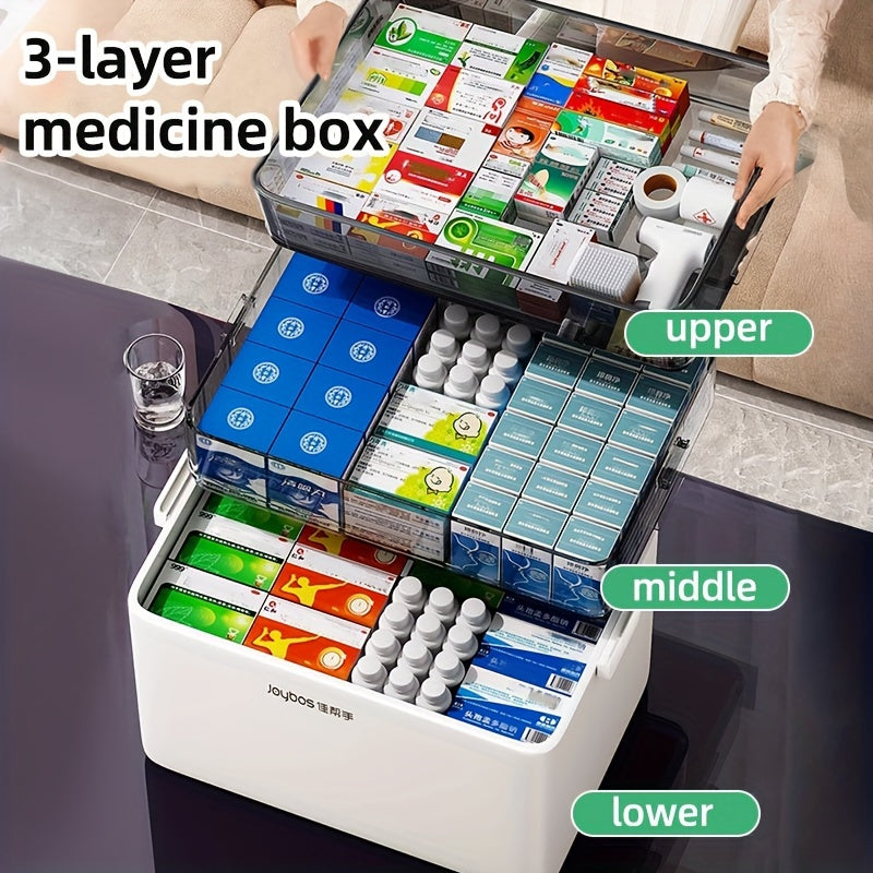 Organizer per medicinali Joybos a 3 strati – Scatola impilabile impermeabile