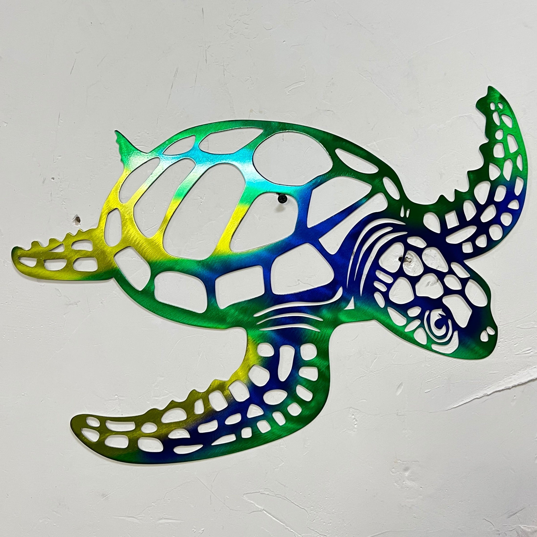 Decoração de Parede de Tartaruga Marinha em Metal