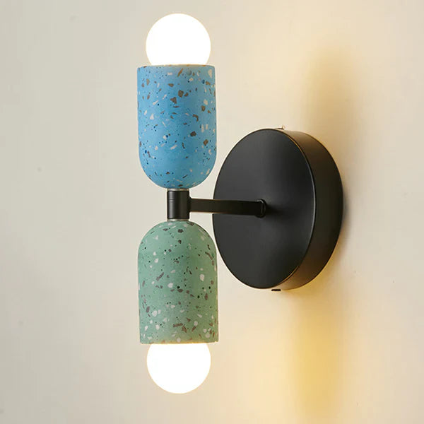 Lampada da parete creativa a doppia testa per la casa