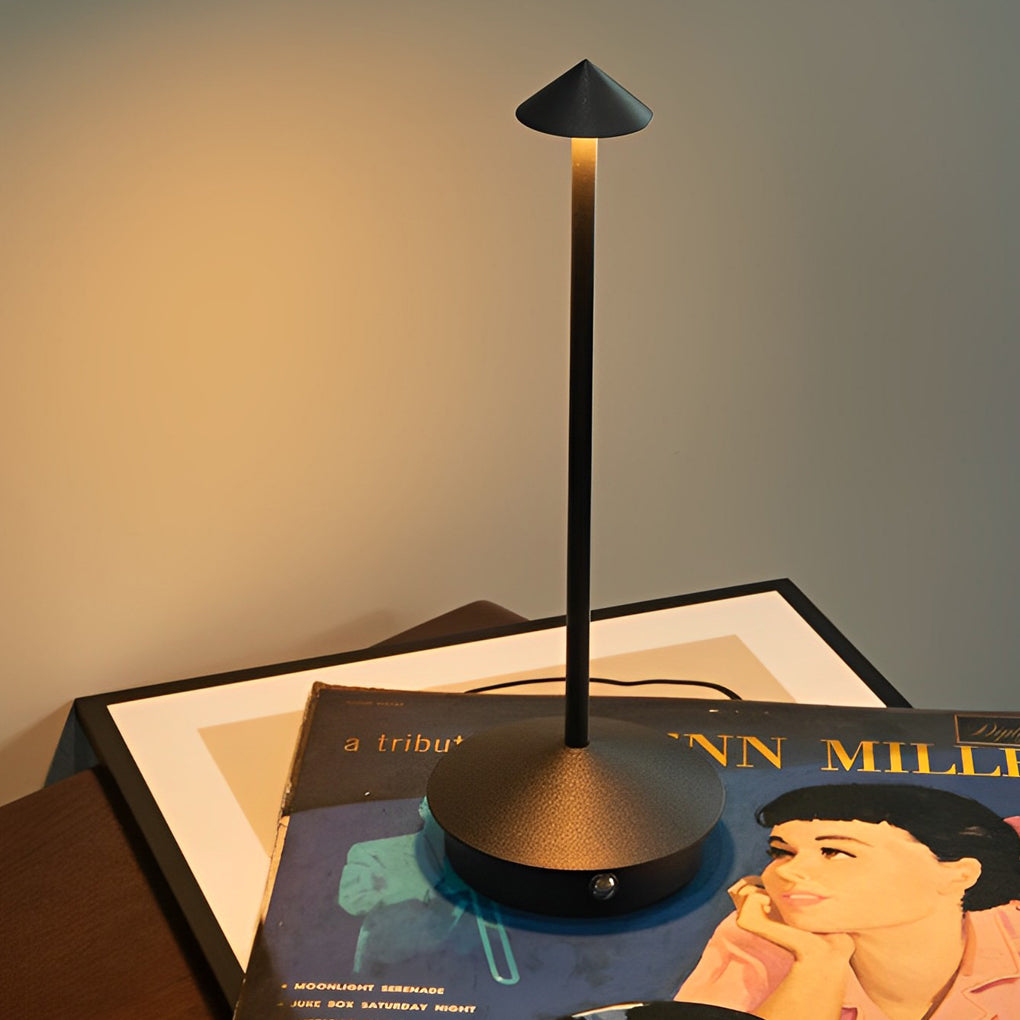 Lampada da tavolo portatile USB Pina LED dimmerabile a tocco senza fili lampada da notte