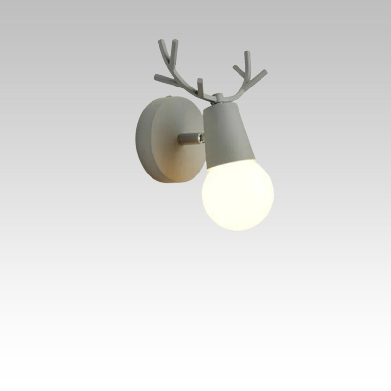 AntlerGlow - Modern Adjustable Children's Room Wall Lamp