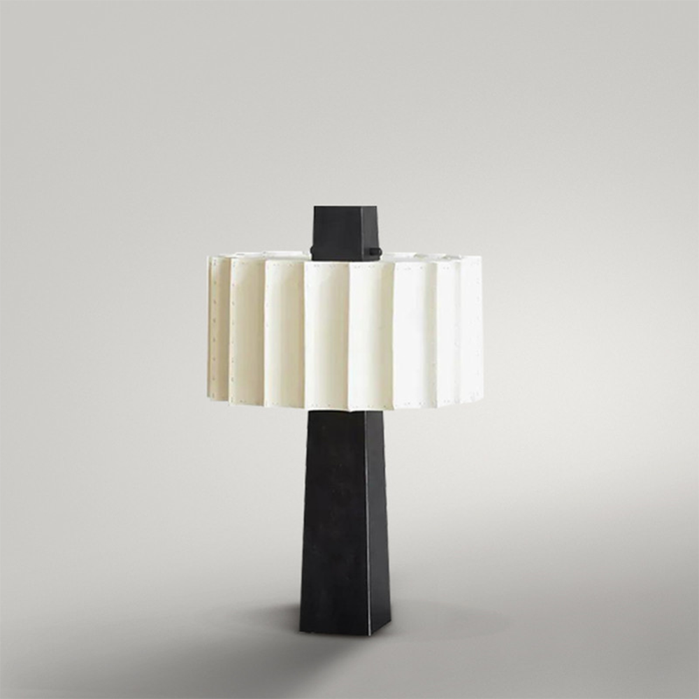 Candeeiro de Mesa Decorativo Preto e Branco Criativo