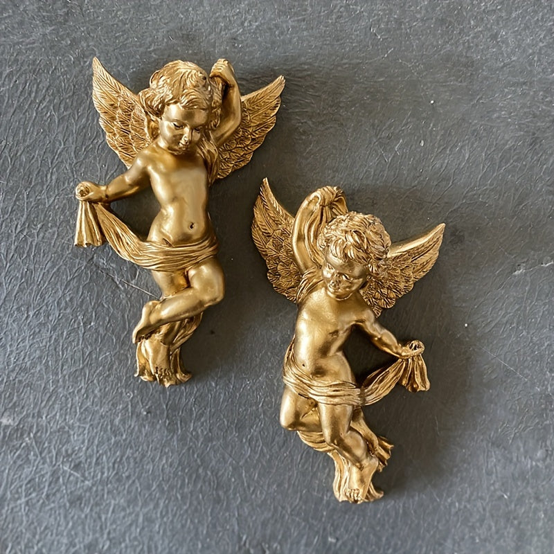 AngelDecor - Vintage Hars Engel Wanddecoratie