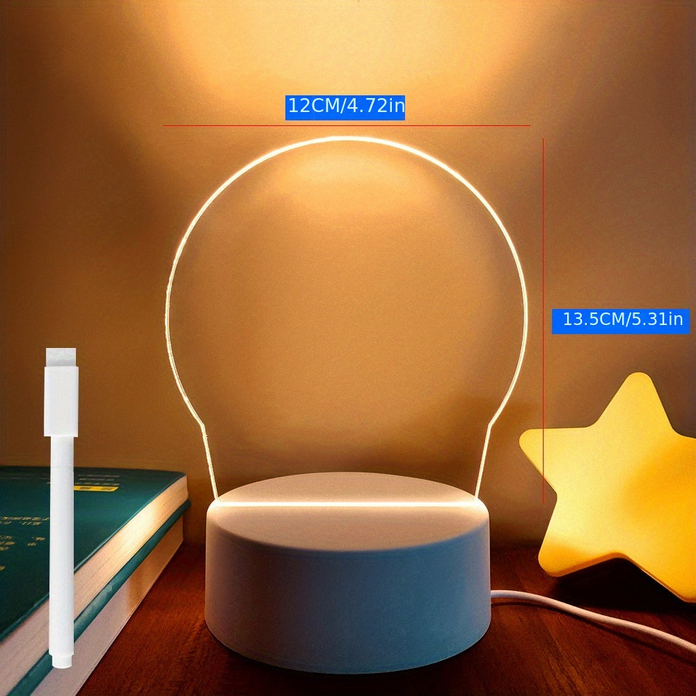 NoteGlow - LED Notice Board Night Light with USB Power Supply