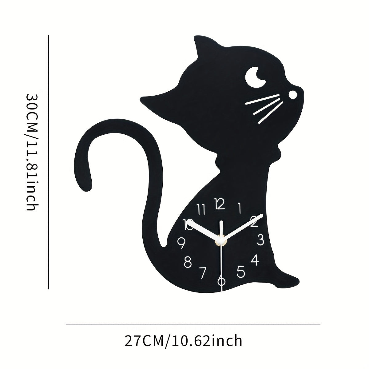ModernPaws - Orologio da Parete Creativo per Gatti per Interni Eleganti