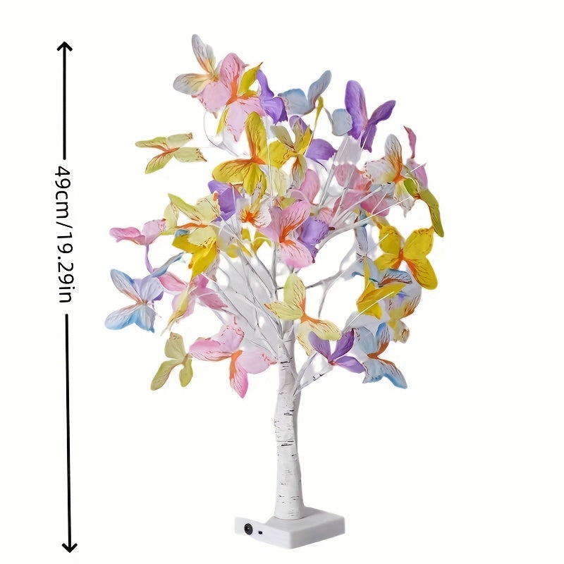 GlowBirch - Elegant LED Birch Butterfly Lamp for Rooms and Festive Atmosphere
