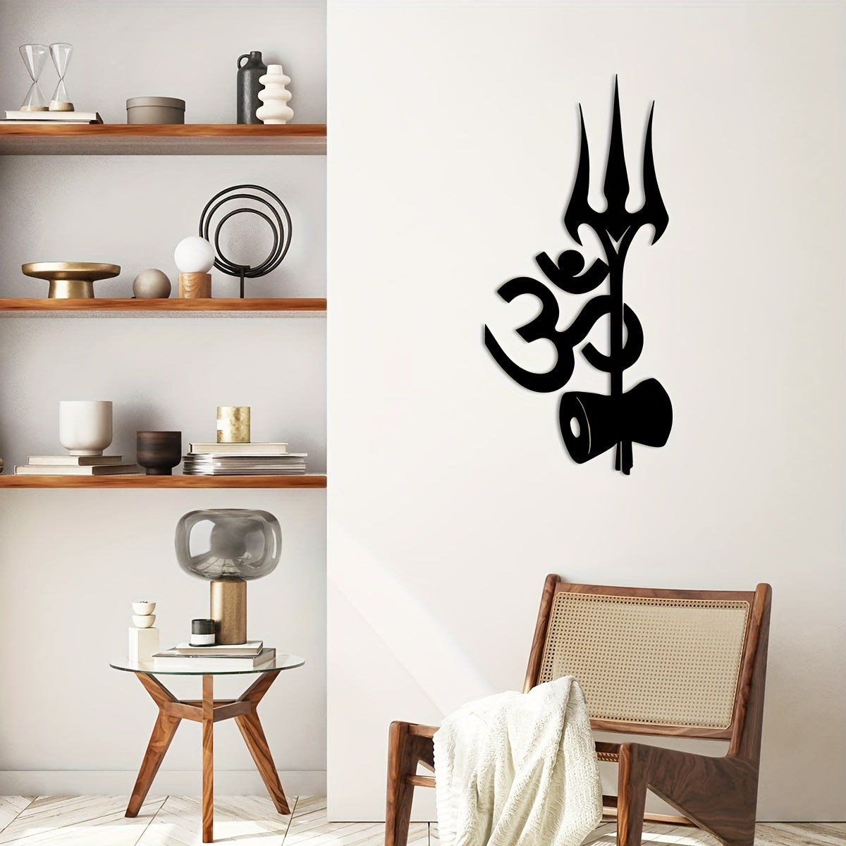 ShivaDecor - Adiyogi Metalen Wandsculptuur