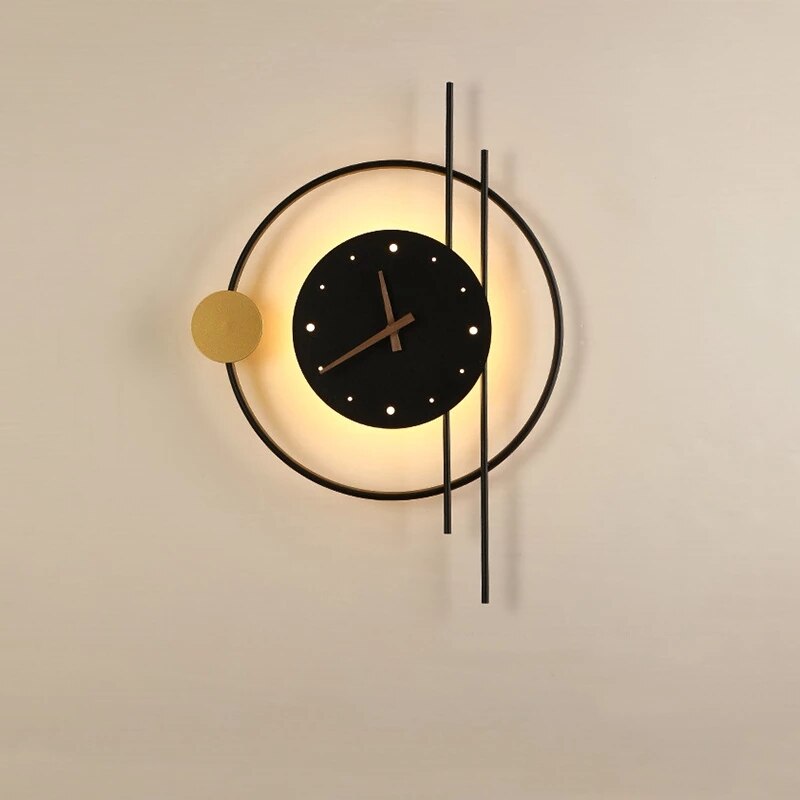 Orologio da parete Zeitkunst - Illuminazione elegante e funzionale