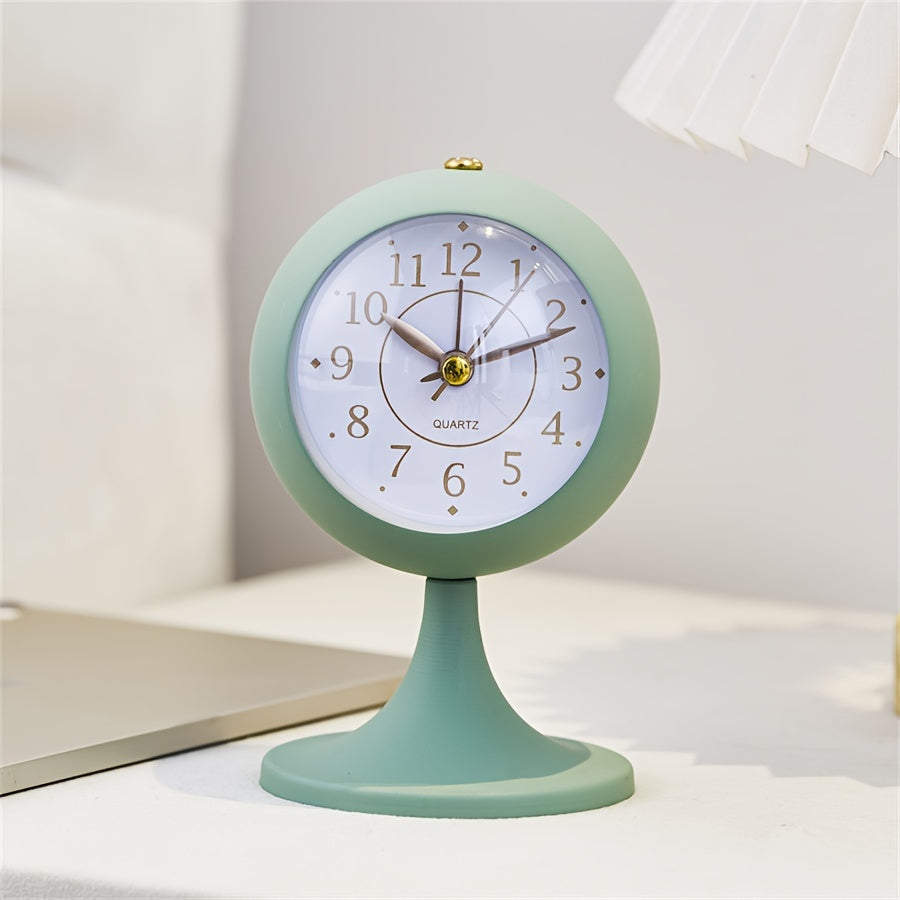 CartoonGlow - Modern Glowing Alarm Clock with Golden Hands