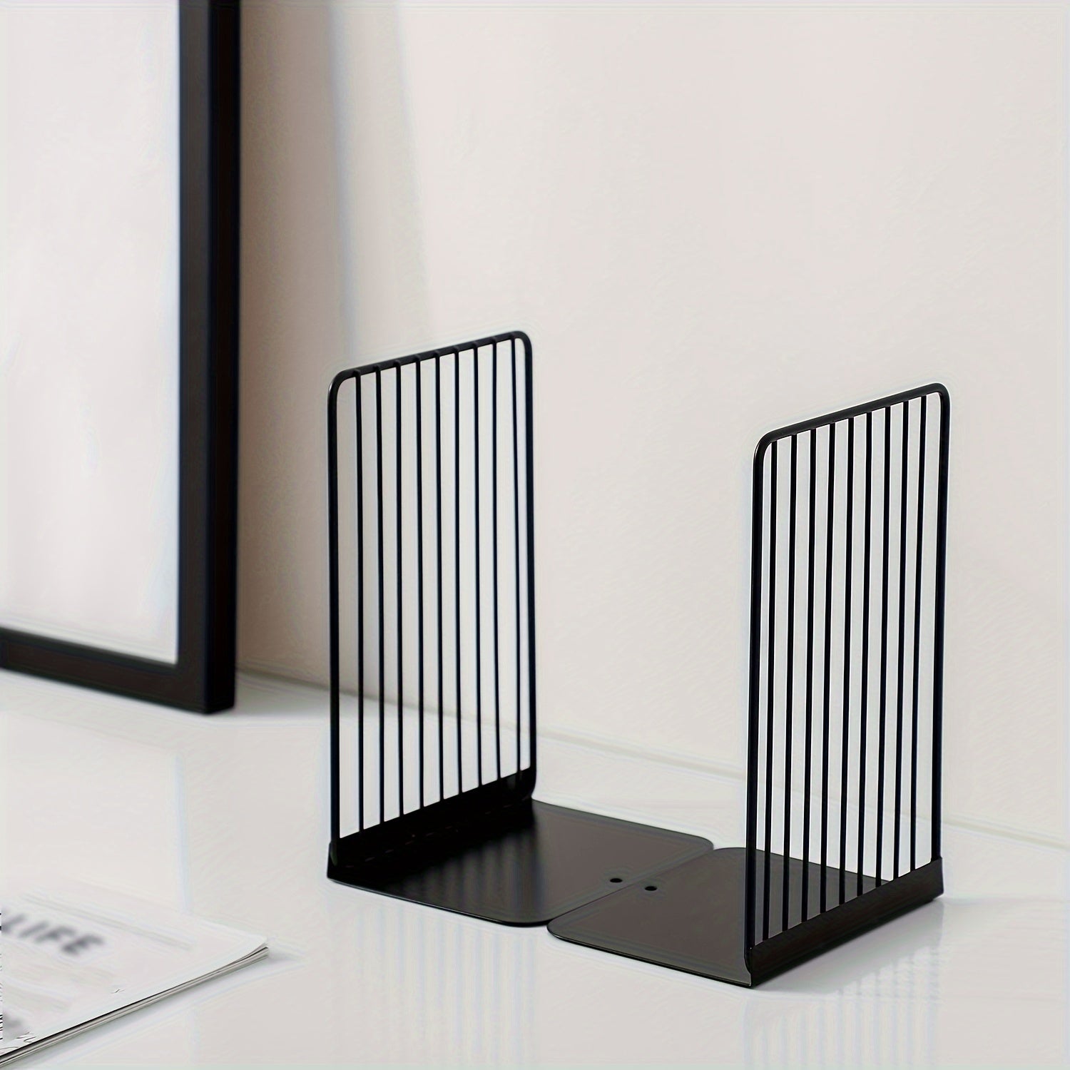 IronHold - 2-Pack Universele Metalen Boekenstandaards