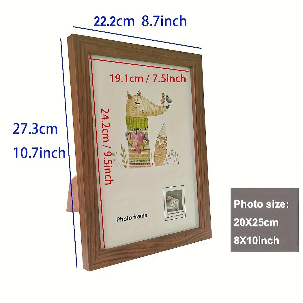 Cornice Fotografica Classica in Legno - Espositore Verticale Allungato per Singola Foto - 1 Pezzo Elegante Cornice in Legno Senza Uso di Elettricità