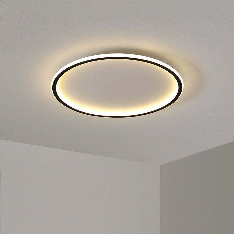 LunaNova - Lampada da soffitto LED rotonda moderna in metallo/acrilico