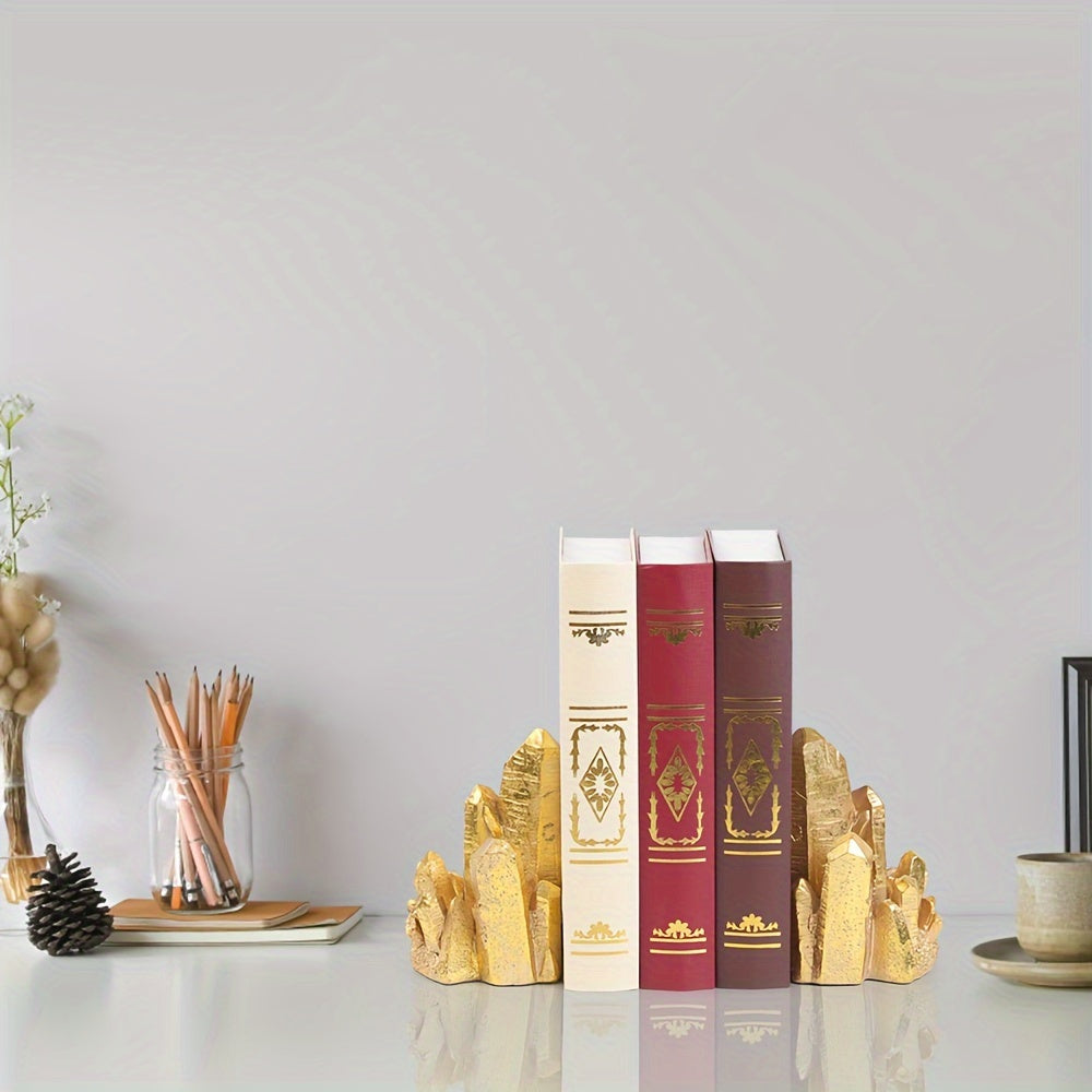 CrystalForm - Vintage Stijl Hars Boekensteunen Set van 2