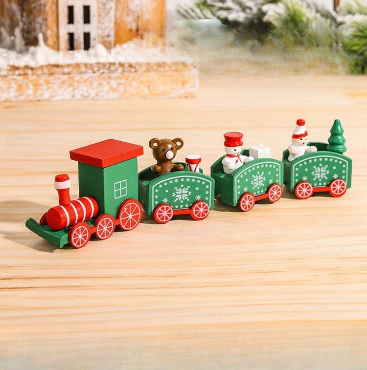 FeestTrein - Decorazioni di festa in legno per la casa