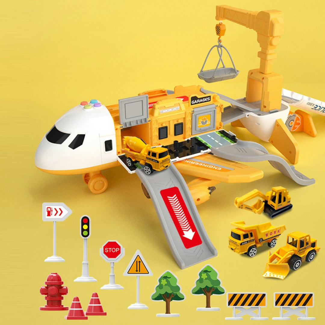 Set di Veicoli Giocattolo per Bambini con Missioni Aeroporto