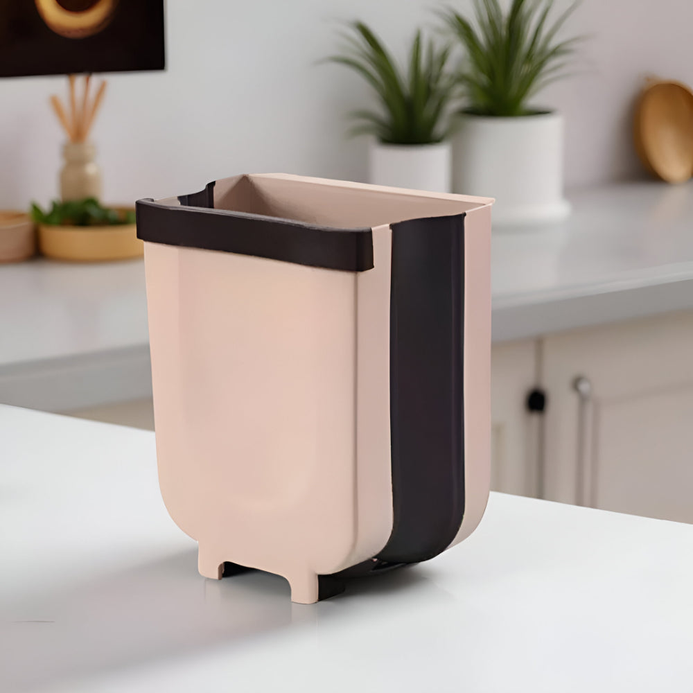 Cubo de basura plegable para cocina colgante para separación de residuos