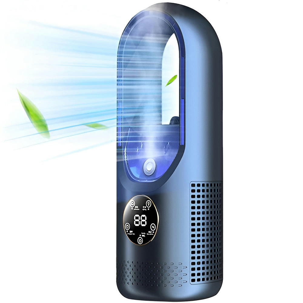 Ventoinha de Ar Condicionado Silenciosa Portátil para Refrigeração de Quarto e Secretária USB