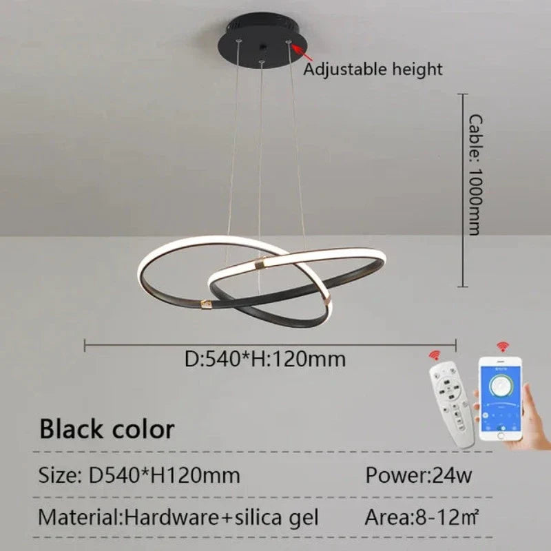 LightMaster - Supporto Sottile per Lampada a Sospensione LED Intelligente