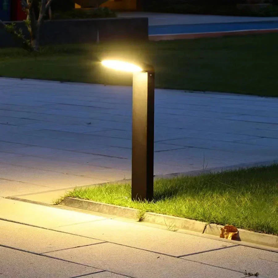 SolarGlow – Iluminação de Pavimento Solar LED em Alumínio – Design Moderno em Anel, Resistente à Água e Poupa Energia