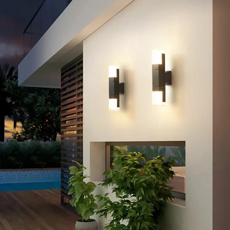 BrightLine - Candeeiro de Parede LED Minimalista em Alumínio e Acrílico