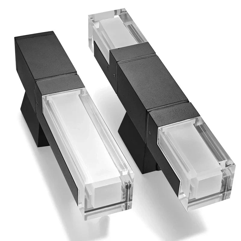 BrightLine - Lámpara de pared LED minimalista de aluminio y acrílico