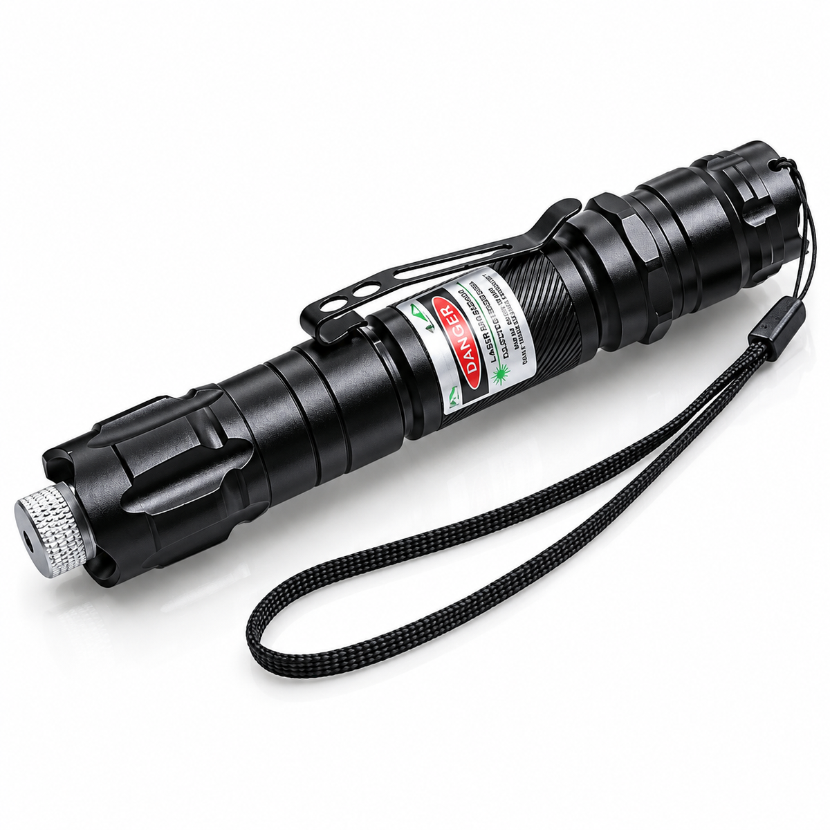 Caneta Laser de Alumínio Raio Verde Recarregável de Longo Alcance