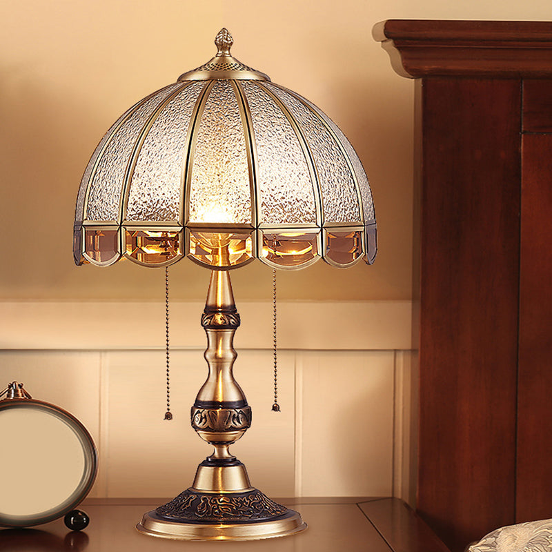 HeritageGlow - Lampada da tavolo in bronzo antico
