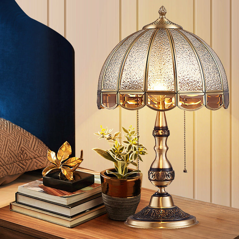 HeritageGlow - Lampada da tavolo in bronzo antico