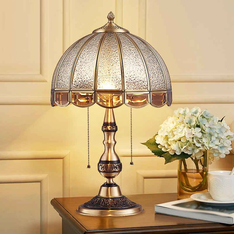 HeritageGlow - Lampada da tavolo in bronzo antico