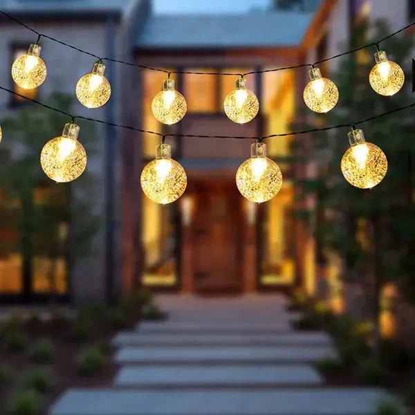 RadiantGlimmer - Catena Luminosa Solare LED Impermeabile