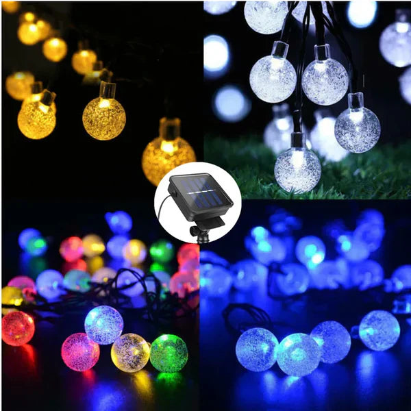 RadiantGlimmer - Catena Luminosa Solare LED Impermeabile