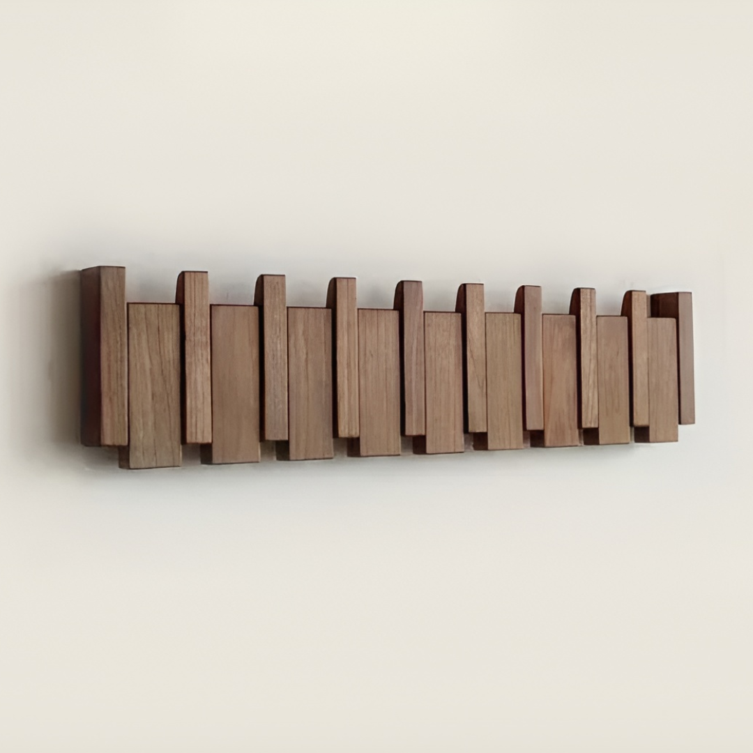 Modern Wall Coat Rack Hooks Entryway Organizer