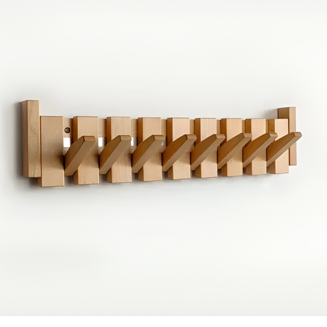 Modern Wall Coat Rack Hooks Entryway Organizer