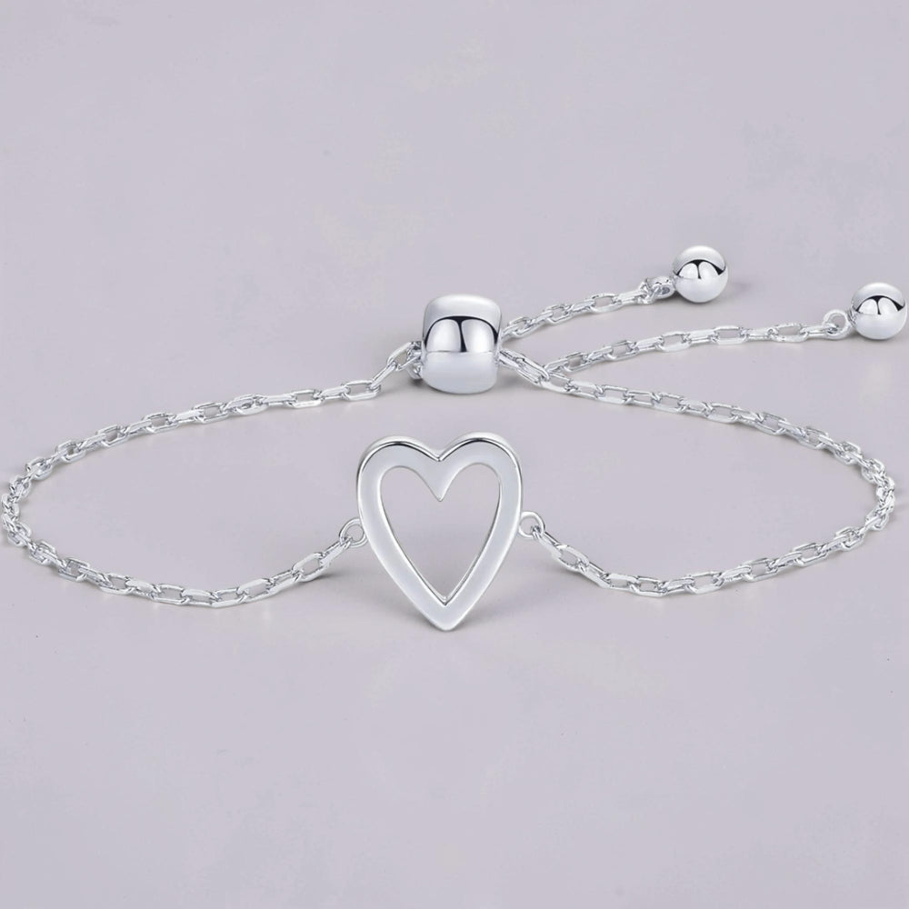 Set braccialetti cuore color oro regolabile amicizia