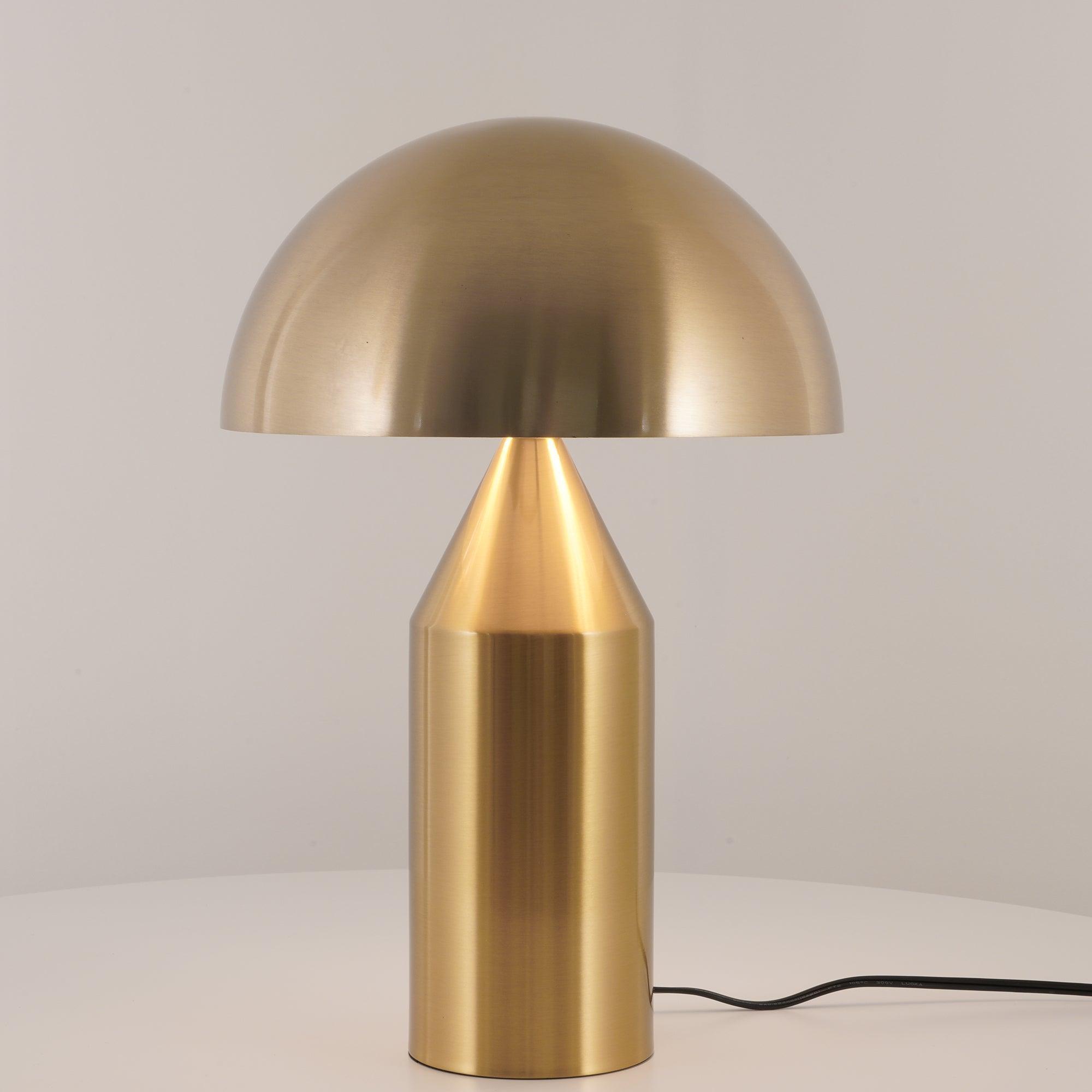 Luna Candeeiro de Mesa Metálico - Iluminação Moderna