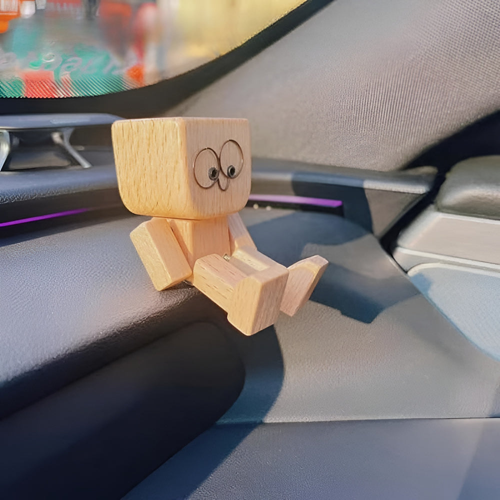 Decorazione Auto Dashboard Pupazzo Movimento Ornamento Interno