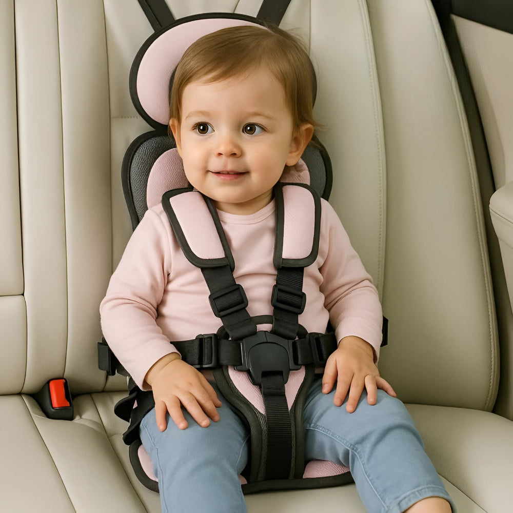 Seggiolino Auto Bambino Portatile Cintura di Sicurezza Viaggio Comfort