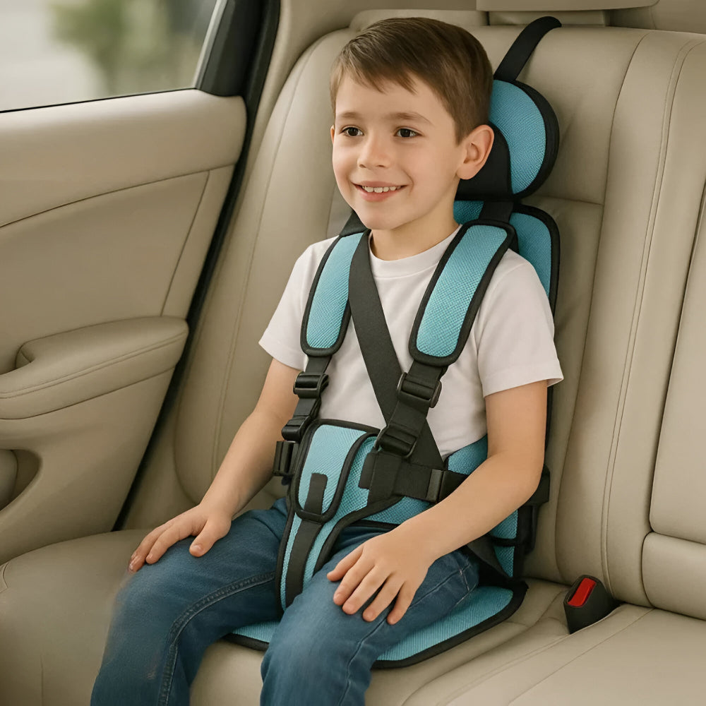Seggiolino Auto Bambino Portatile Cintura di Sicurezza Viaggio Comfort