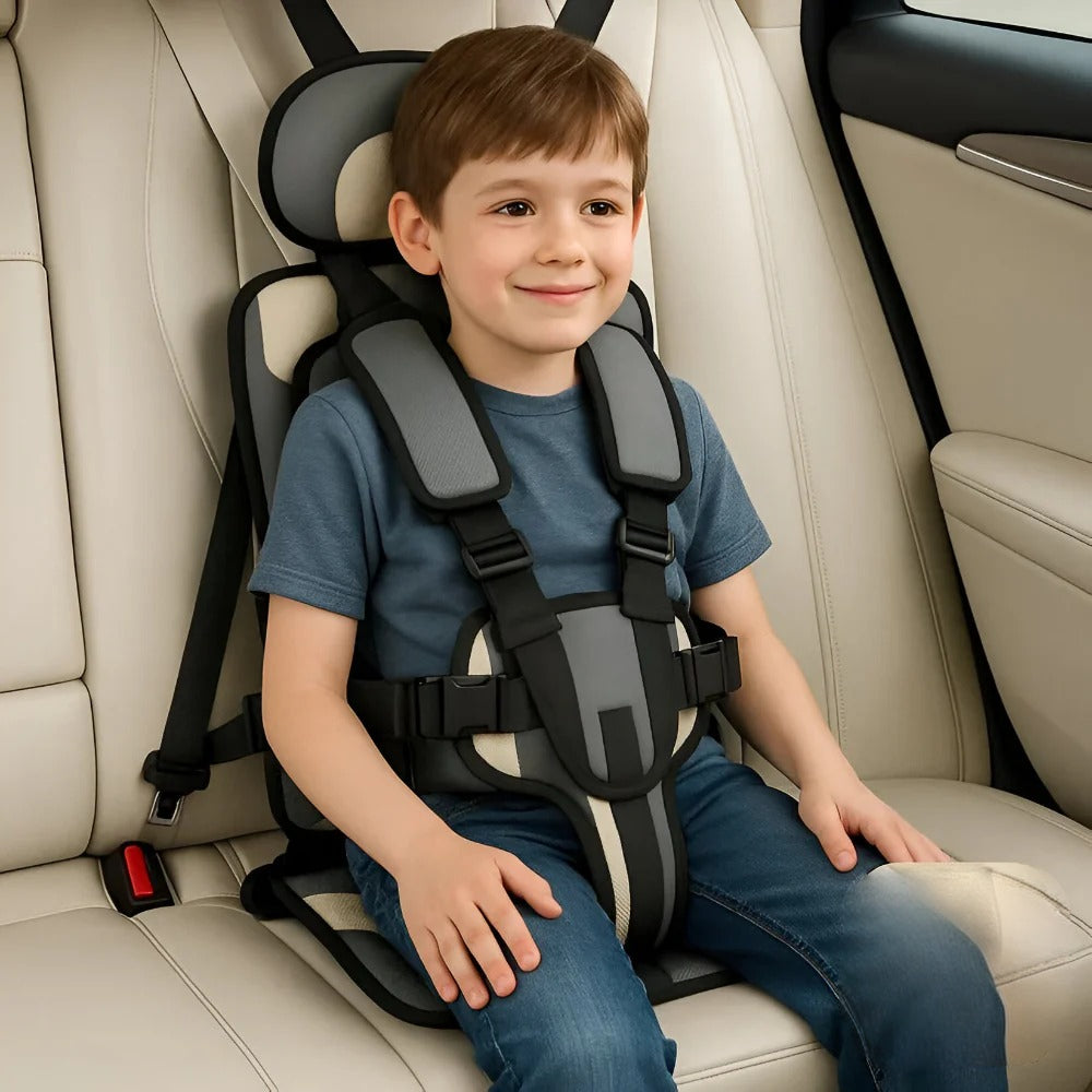 Seggiolino Auto Bambino Portatile Cintura di Sicurezza Viaggio Comfort