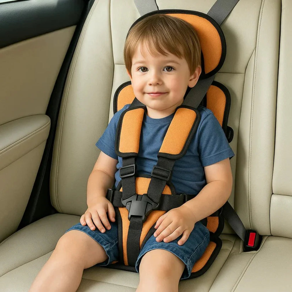 Seggiolino Auto Bambino Portatile Cintura di Sicurezza Viaggio Comfort