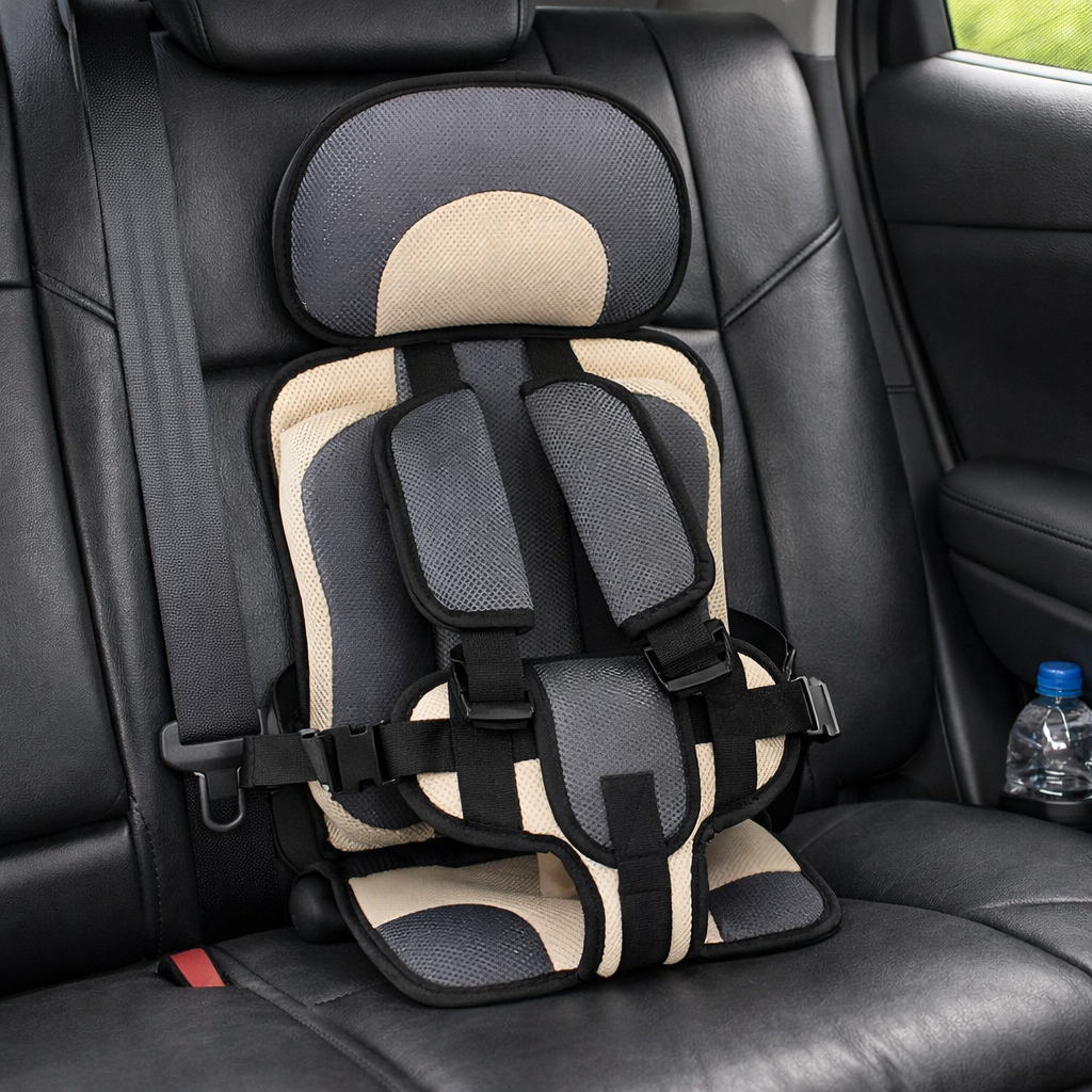 Seggiolino Auto Bambino Portatile Cintura di Sicurezza Viaggio Comfort