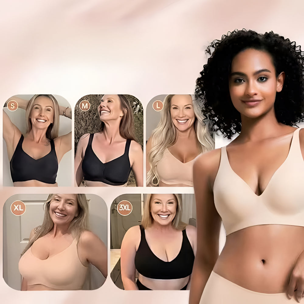 Sutiã Sem Costuras Sem Aro com Alças Ajustáveis Confortável para Senhora BH