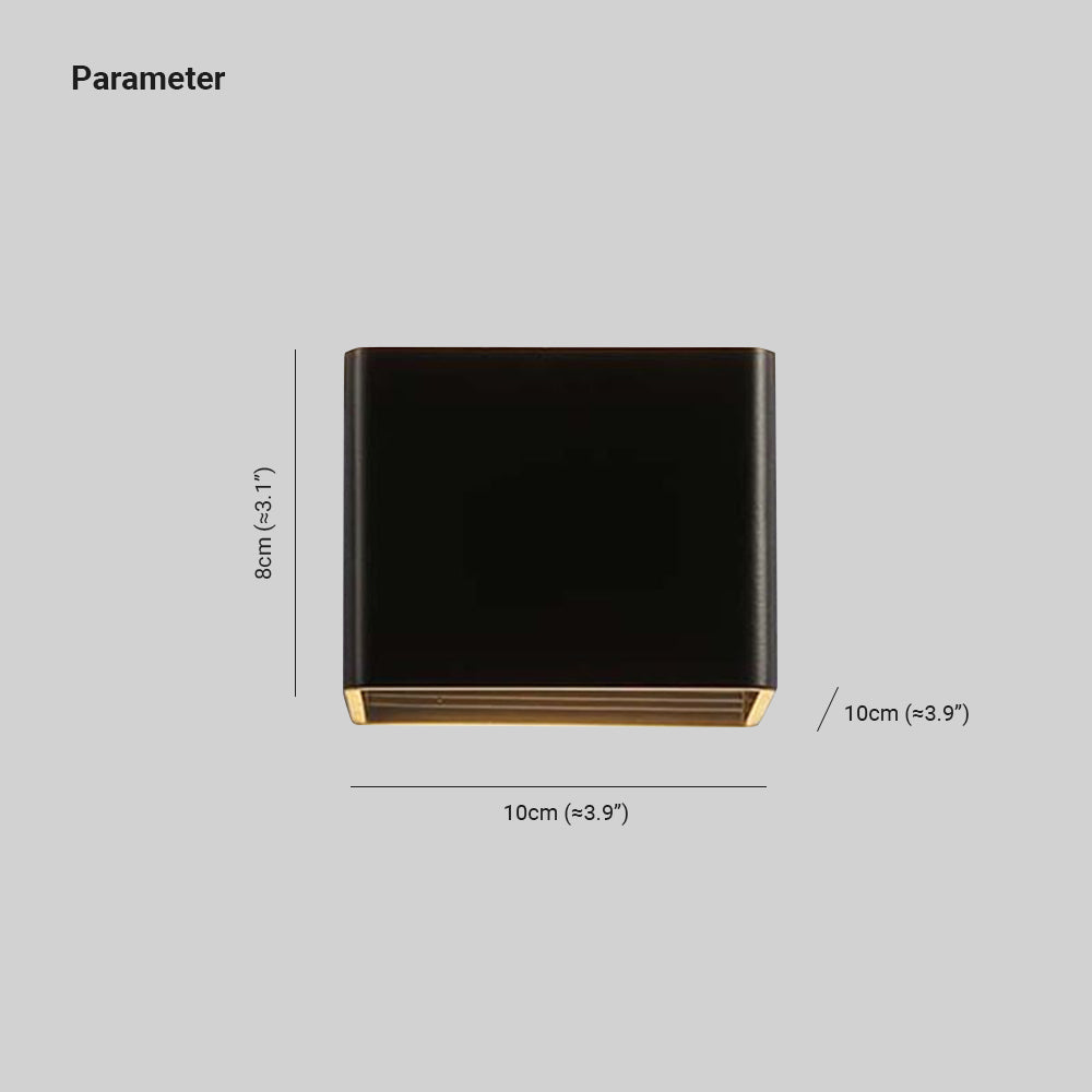 LumiBox - Lampada da parete quadrata moderna