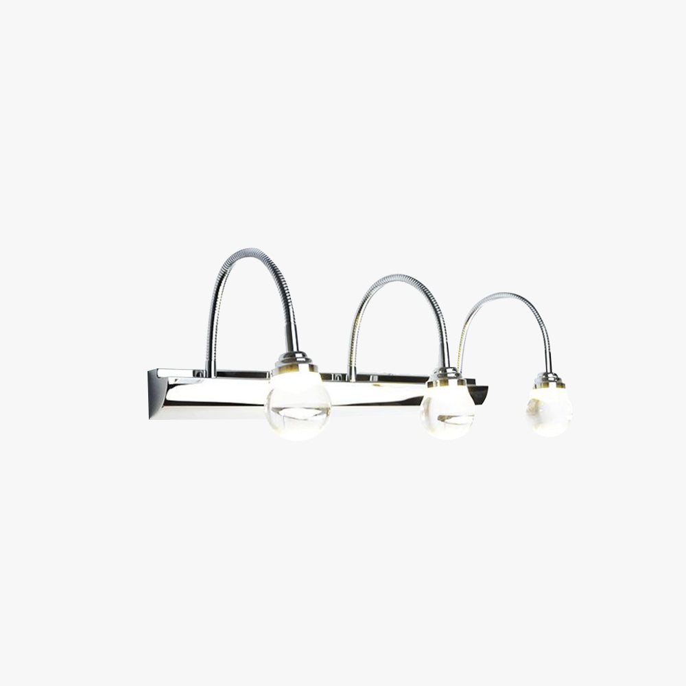 Leigh Lampada a LED Moderna da Parete Bianca per Soggiorno/Bagno Metallo Acrilico 2/3 Luci