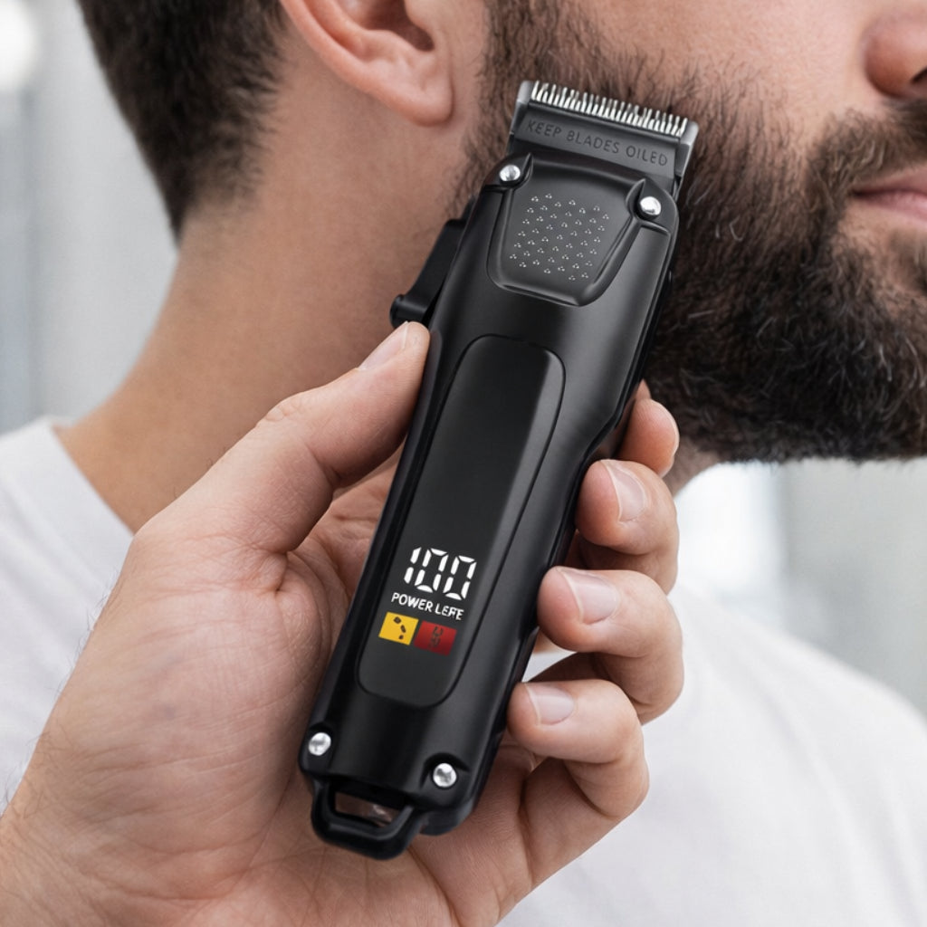 Beard Trimmer Set Wireless USB Rechargeable Hair Trimmer LED Display