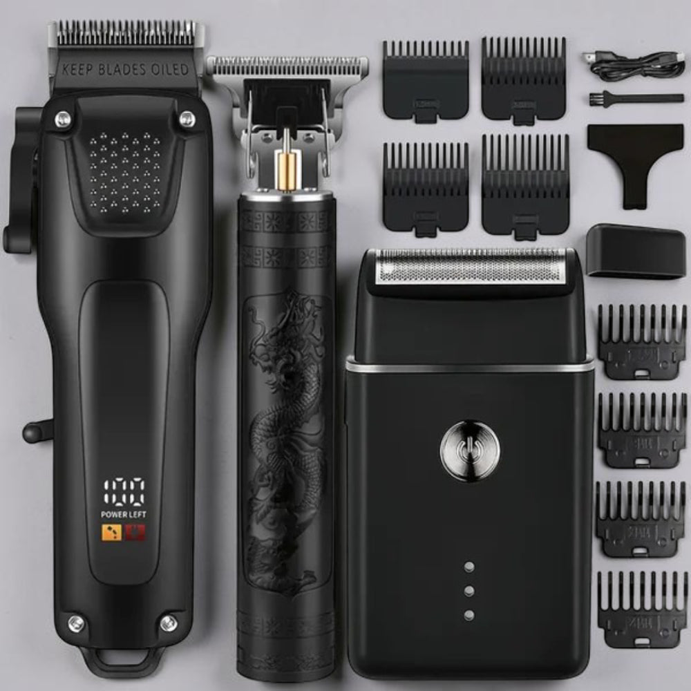 Beard Trimmer Set Wireless USB Rechargeable Hair Trimmer LED Display