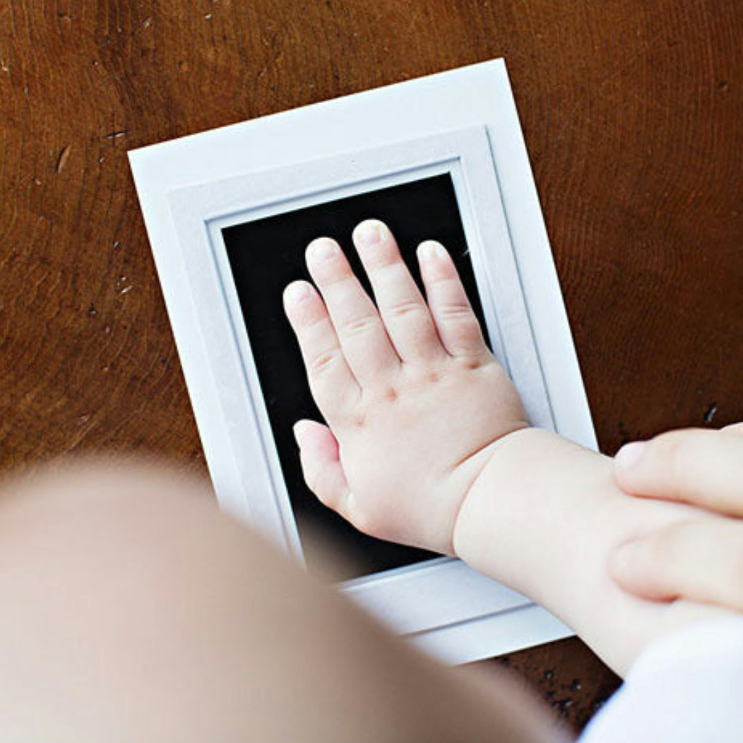 Baby Handprint Footprint Kit Ink Pad Keepsake Print Frame