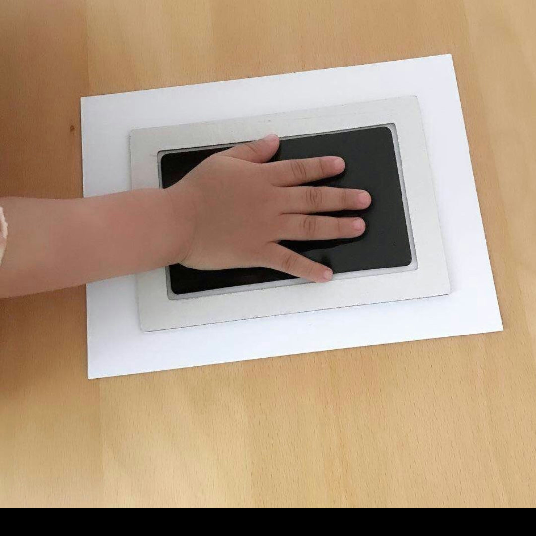 Baby Handprint Footprint Kit Ink Pad Keepsake Print Frame